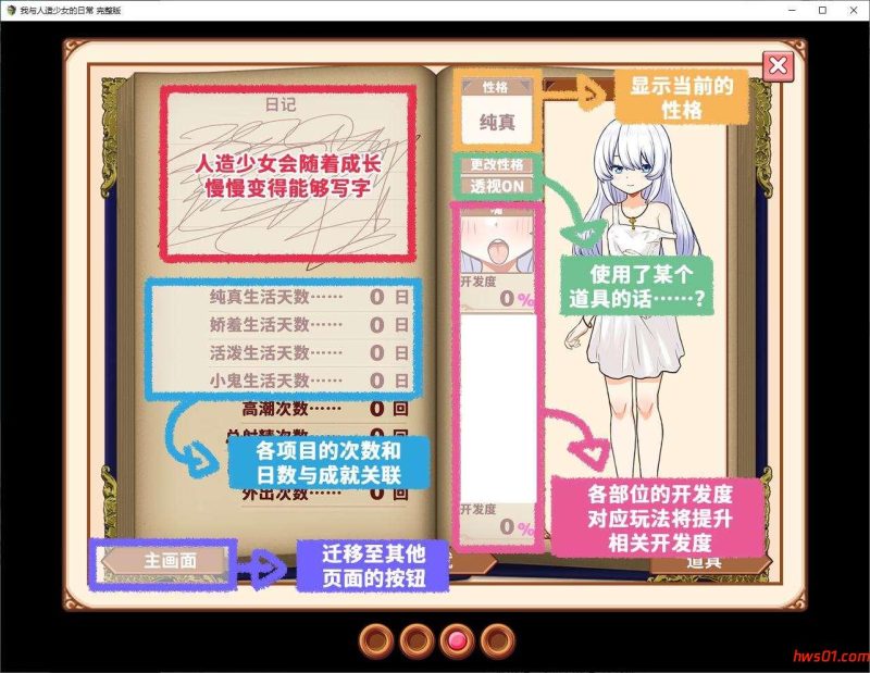 我与人造少女的日常(Life with a Homunculus) 官方中文版 养成SLG游戏 1G